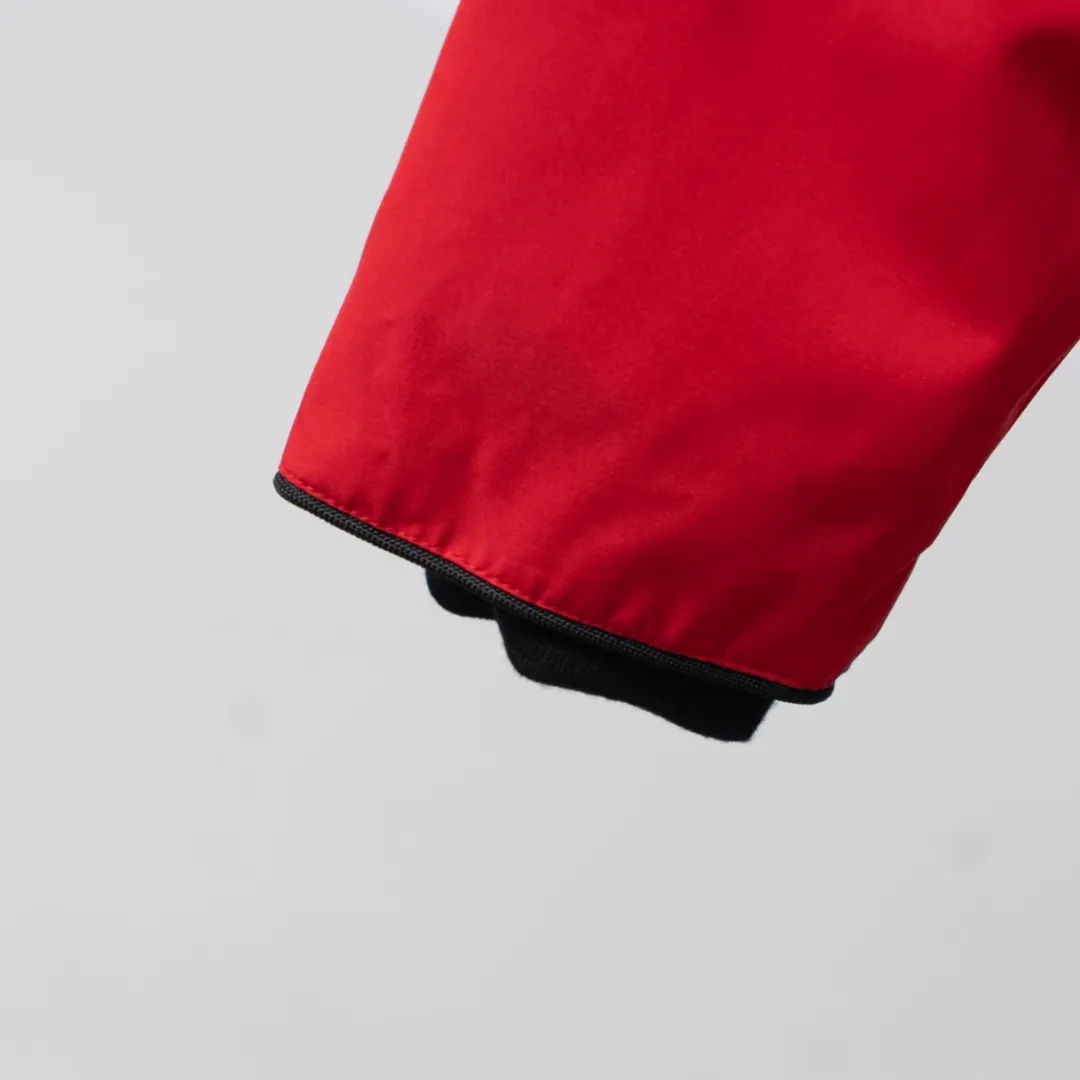 P660 CANADA GOOSE丨Canada Goose C08 children's clothing, children's hooded down jacket Color: Chinese Red Size: 110-160